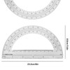 SourceTon Plastic Ruler 12 Inch and 6 Inch Protractor 180