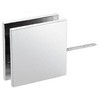 CRL Chrome Square Wall Mount Movable Transom Clamp