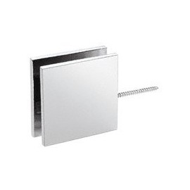 CRL Chrome Square Wall Mount Movable Transom Clamp