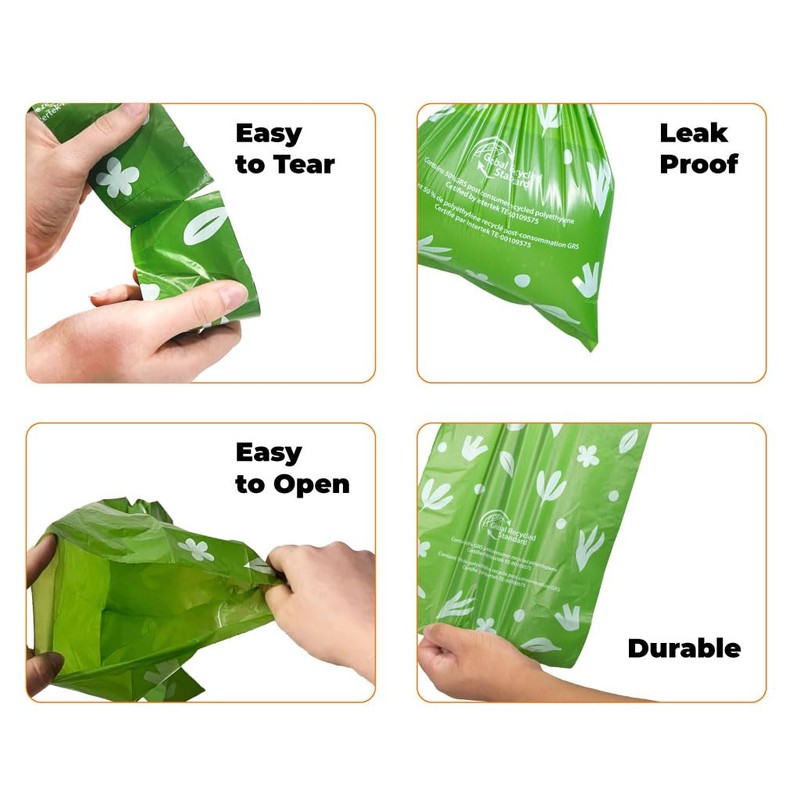Best Pet Supplies Poop Bags for Dogs, 50% Post-Consumer Recycled