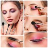 Juego de brochas de maquillaje profesional desde una matriz de
