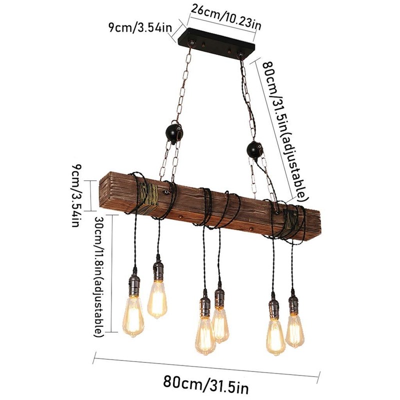 Farmhouse Lighting Rustic Chandelier Dining Room Lighting Fixtures Hanging Farmhouse