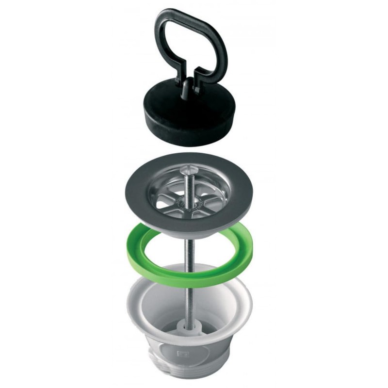 Schläfer 439801 Sink Plug Valve 1 1/2 Inch Chrome Drain