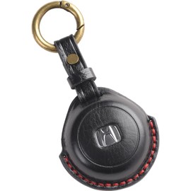 [smasol] WR-V Key Cover, Freed, Genuine Leather, New Fit 4, Key Cover, Civic Vezel, Motorcycle, PCX125, JK05, PCX160, KF47, JK03 Key Case, Black (Engine Starter) / 2 Button