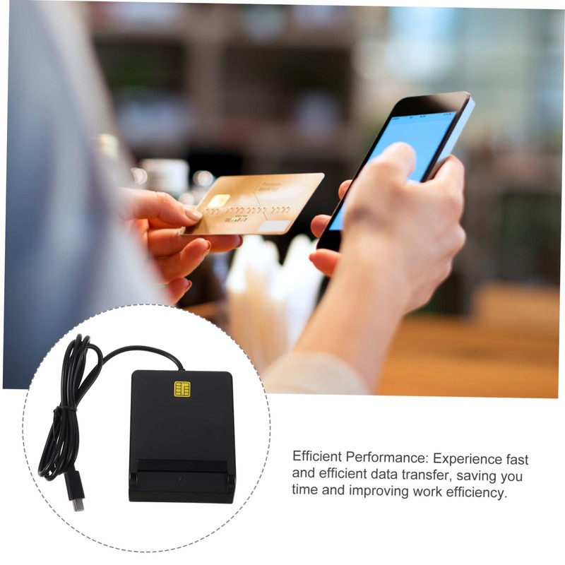 STOBAZA USB Smart Card Reader Portable Multi Card Reader for