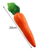 Tegg Artificial Carrot 3PCS Simulation Carrots Artificial Vegetables for Party