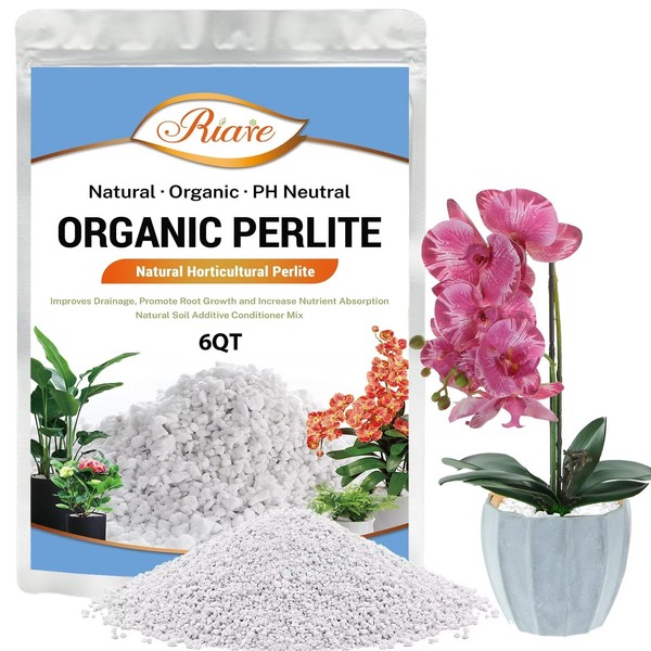 Riare Riare 6 Quarts Organic Perlite for Plants - Horticultural