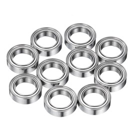 sourcing map 8Pcs MR117ZZ Small Bearing, 7mm ID 11mm OD 3mm Width Double Shielded Deep Groove Ball Bearings for Electric Motor Skateboards 3D Printer, P5 (ABEC 5)
