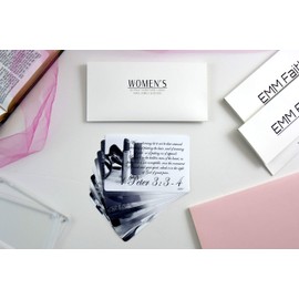 Women’s Scripture Cards (10-Pack) KJV, Inspirational Memorization Bible Verse Cards of Encouragement