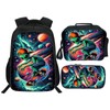 Nanen 3PCS Dinosaur Prints Backpack Sets Boys Kids Bookbag with