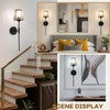 EIDISUNY Battery Operated Crystal Wall Light Set of 2, Wireless