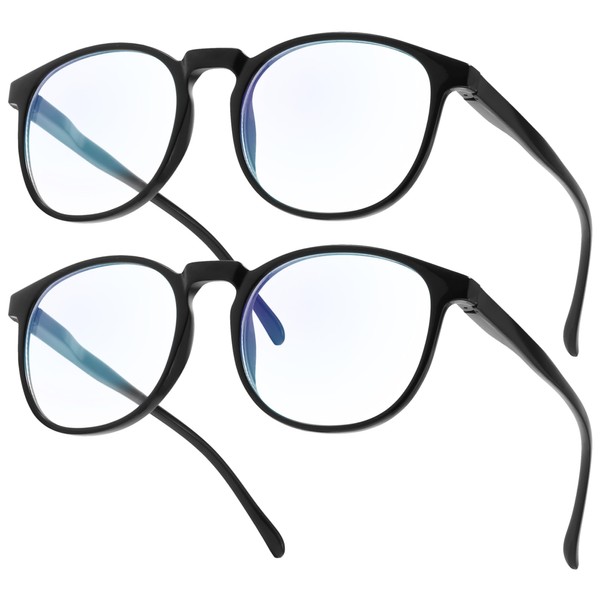 IBOANN B0BD2JTVWM - two pack Blue light glasses Black +
