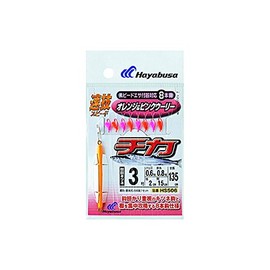 ハヤブサ(Hayabusa) HS506 速技スピード チカオレンジ&ピンクウーリー8本 3.0-0.6号