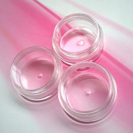 Ushoppingcart Clear Empty 5 Gram 5ML 1 1/4" inch X Height: 3/4 inch Size Empty Clear Plastic Cosmetic Containers tiny bottle /Nail bottles /Powder Container/ Eye shadow Container Lot/Eye Shadow Holder/Cosmetic Containers Pot Jars (50PCS)