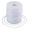 HOBBIESAY 54.68 Yards Hollow Rubber Tube Cords 2mm White Round