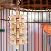 Fenteer Bird Toy Parrot Toy with Wood Beads Parrot Cage