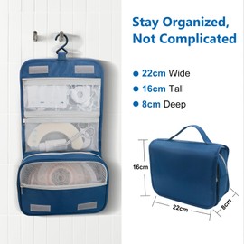 KONWEDA Ostomy Colostomy Travel Bag, Hanging Organizer Bag for Ostomy Supplies