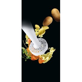 Braun Household Kartoffelstampfer Aufsatz MQ 50 - Stabmixer Zubehör kompatibel mit Braun Household MultiQuick Stabmixer mit EasyClick System, weiß