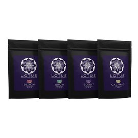 Lotus Nutrients - Pro Series - Powdered Plant Nutrients Intro Pack, Grow, Bloom, Boost, and Cal/Mag with Nitrogen Calcium and Magnesium for Hydroponics Coco Coir and Soil, Indoor and Outdoor Plants