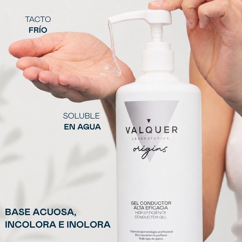 VALQUER Gel Conductor para Ultrasonido y Radiofrecuencia, 1 L