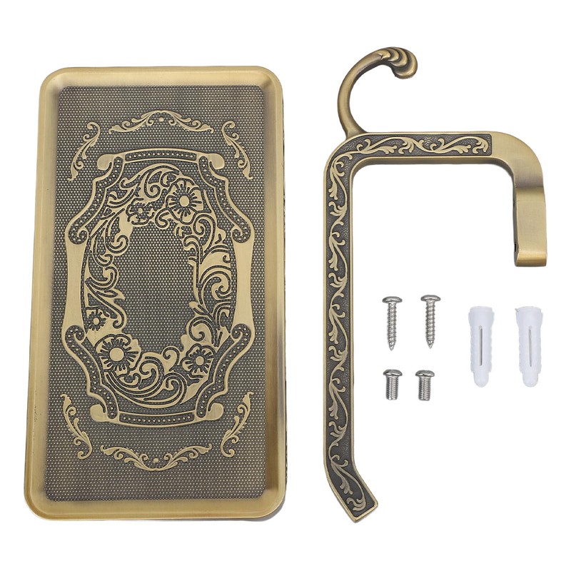Toilet Paper Holder Multipurpose Retro Elegant Zinc Alloy Double Layer