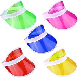 Boolavard Sun Visor Hats Cap Sports Beach Tennis Golf Headwear for Women Men (Red)