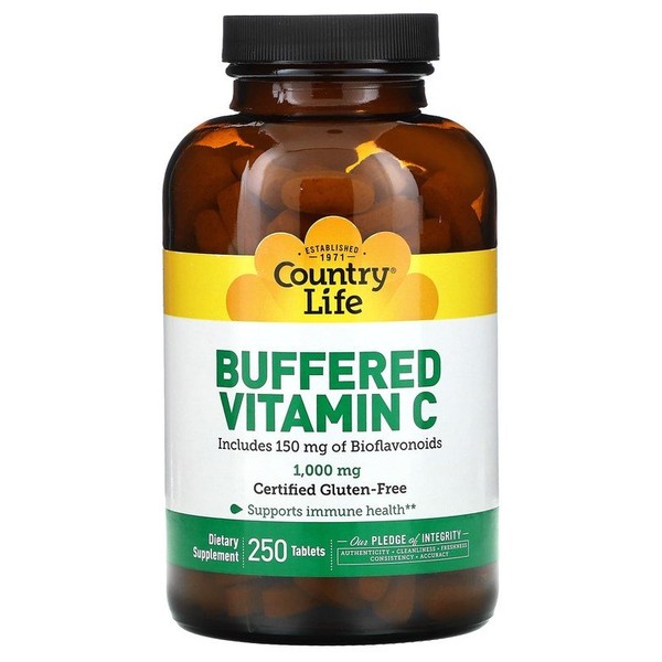 Buffered Vitamin C, 1,000mg, 250 tablets / 완충형 비타민C, 1,000mg,