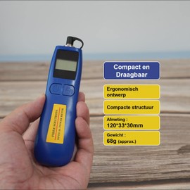 ALLGRIIT Optical Power Meter Optical Mini Power Meter -70~+10dBm, Fibre Optic Tester for 800-1700nm Wavelengths, High Precision and Only 68g Light Weight (AT-TL537OPM)
