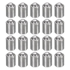 HARFINGTON 20pcs Ball Point Spring Plungers 2x3mm 304 Stainless Steel No Step Positioning Beads Ball Spring Plungers Ball Catch Latch for Door Cupboard Mechanical Devices Furniture