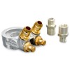 G-PLUS Engine Transmission Oil Cooler Kit Universal Aluminum Oil cooler