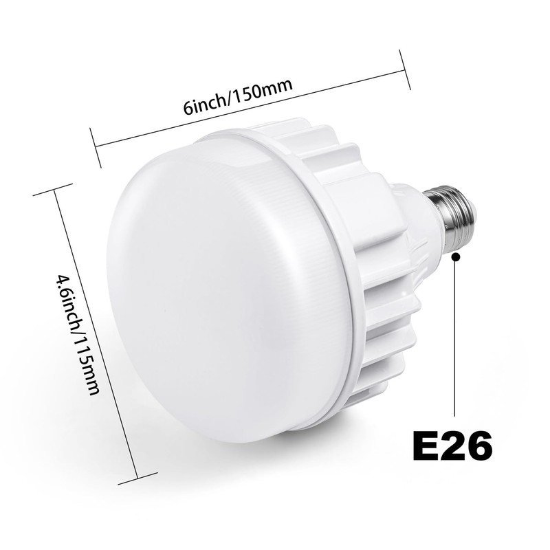 VELNEX 50W（300-400W Equivalent ） E26 LED Bulb, 5000LM 5000K Daylight,