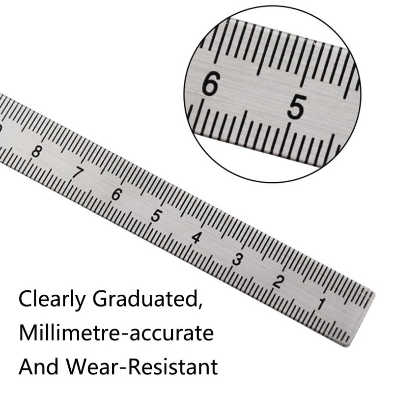 Stainless Steel Protractor, 0-180 Degree Goniometer Adjustable Arm Angle Gauges
