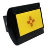 Elektroplate New Mexico State Flag All Metal Black Hitch Cover
