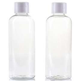 2X 100ml Holiday Travel Bottles - Clear Airport/Flight Security Approved Containers