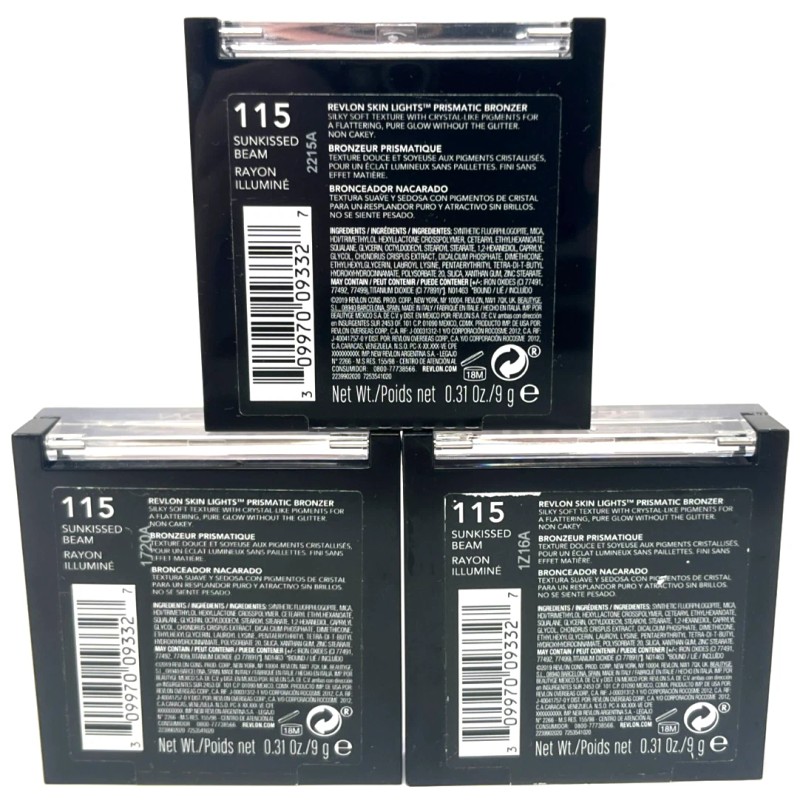 (3) Revlon Skin Lights Prismatic Bronzer Sealed 0.31 oz Ea