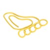 100pcs Paper Clip Foot Shape Cute Anti Slip Portable Paperclip