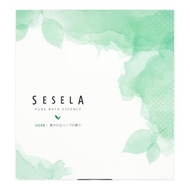 SESELA Pure Bath Essence (Herbs) Relax, Clean, Bath Salt, 0.7 fl oz (20 ml) x 10 Packets Set, Gift