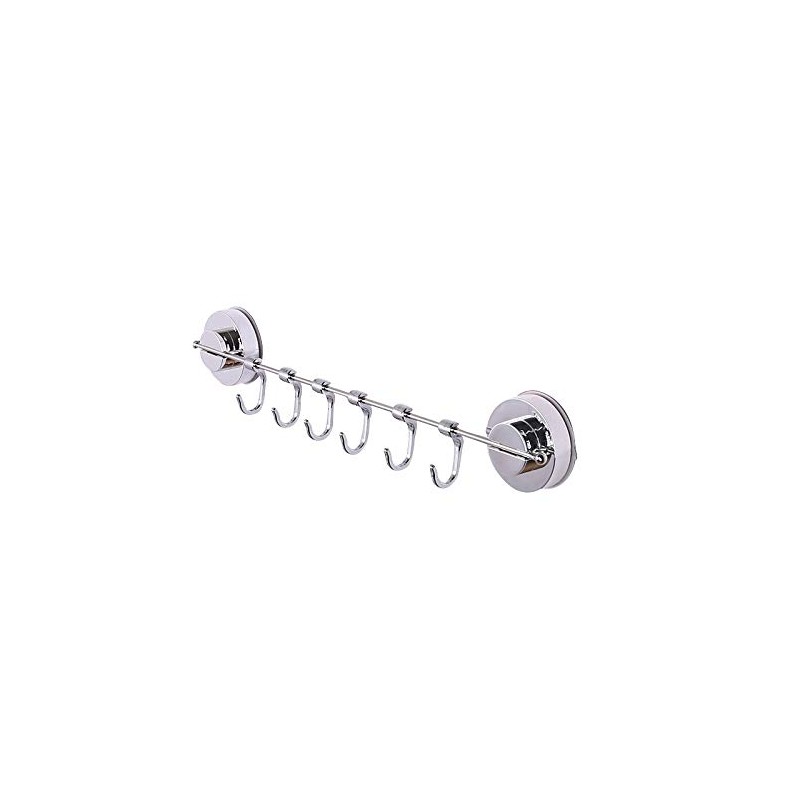 GEEKHOM Hook Rack for Kitchen, Kitchen Holder No Drilling with