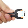 CESFONJER 20pcs/set Black Plastic Nylon Spring Clip, Suitable for Pinching,