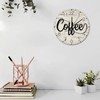 Silent Wall Clock Battery Operated Non Ticking Analog Coffee Decorative