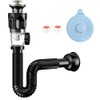 TOMVAES Handwashing Sink Drain Pipe Kit with 2 Waterproof Straps