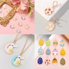 Acuiwer 66 PCS Easter Charms for Jewelry Making Alloy Assorted
