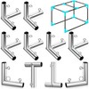 ForoGore 10 Pcs 1'' Golf Frame Corner Kit DIY Canopy