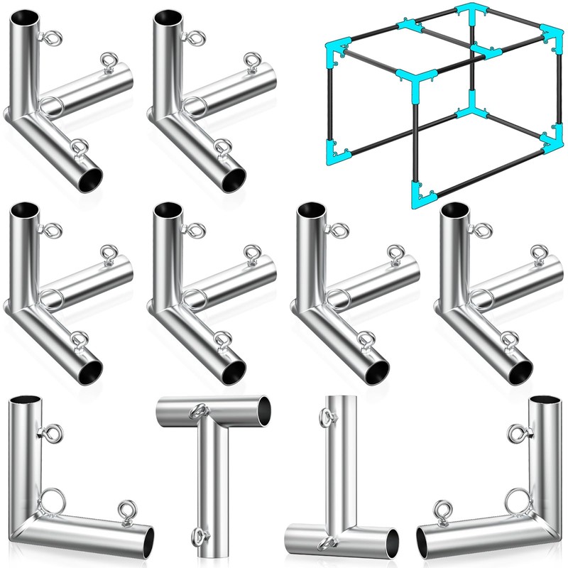 ForoGore 10 Pcs 1'' Golf Frame Corner Kit DIY Canopy