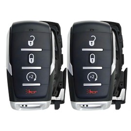 2X New Replacement Proximity Key Fob Remote Shell/CASE Compatible with & Fit for 2019-2023 RAM 1500 - MPN OHT-4882056-15 (NO Electronics or Chip Inside)