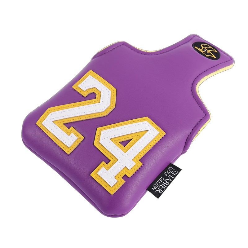 SHABIER Purple Golf Large Mallet Headcover with NO.24 Design for