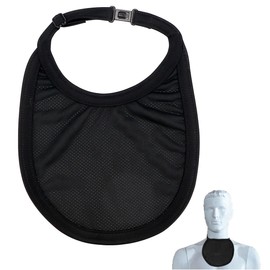 FERCAISH Neck Ostomy Cover, Trachea Cover, Neck Stoma Protection, Dustproof, Adjustable Tracheostomy Shower Cover, for Tracheostoma Laryngectomy (Black)