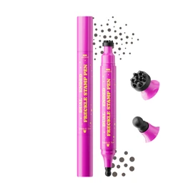 DAGEDA Liquid Freckle Pen, 2 IN 1 Mousy Brown Freckle Stamp & Gourd Head Fake Freckles, Long Lasting, Waterproof Face Makeup Pen, Soft Dot Spot Pen for Natural Lifelike Freckle Makeup 03