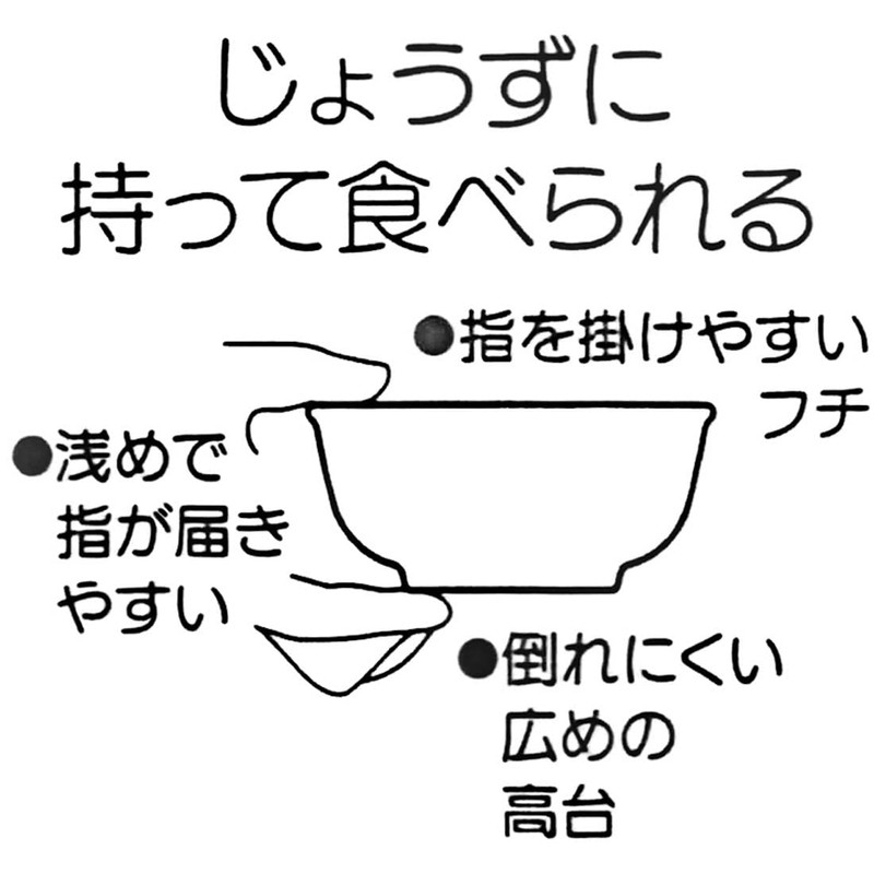 Skater M320-A Melamine Rice Bowl, 8.5 fl oz (240 ml),