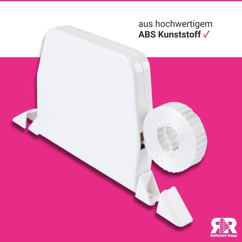 Rollra Surface-Mounted Roller Shutter Winder Including Caps and Belt 14